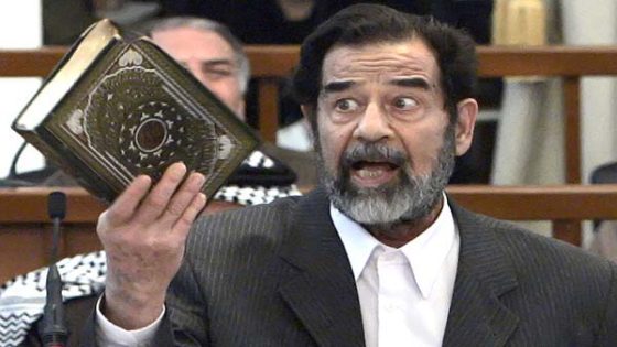 قصيدة صدام حسين قبل إعدامه