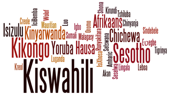 اللغات الأكثر استخداما في أفريقيا