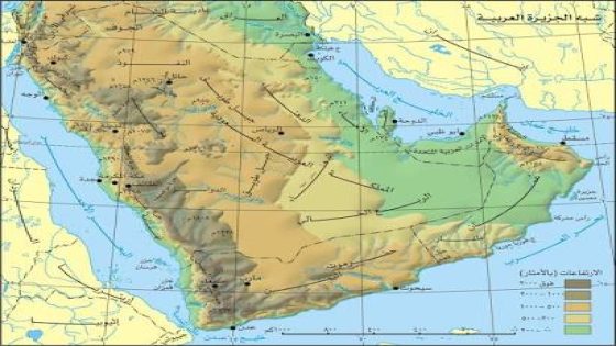 تضاريس شبه الجزيرة العربية