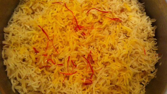 الأرز بالزعفران